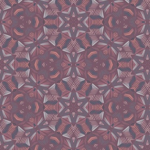Geometric lines pattern in grey and purple