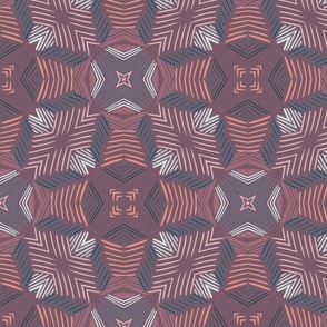 Grandma´s pillow geometric retro pattern