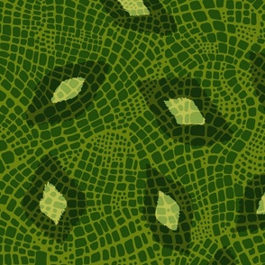 green snake skin wallpaper scale
