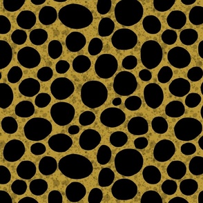 Black Jelly Beqans on Yellow