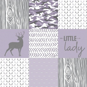 Purple Little Lady Deer Patchwork