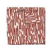 Abstract Stripe Red Large