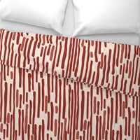 Abstract Stripe Red Large