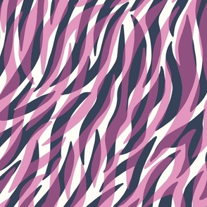 Abstract Pink Zebra Print - Large