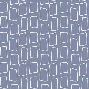 Henge Squares - small 2 inch - Brook Blue