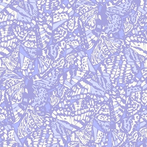 Abstract Butterfly Wings Dusty blue lavender by Jac Slade Jumbo Scale