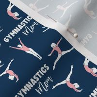 (small scale) Gymnastics Mom - pink/navy - LAD23
