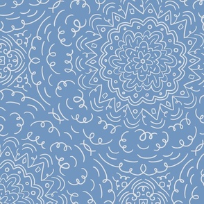 Pascoe Floral Mandala - Blue Large