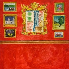 tromp l'oeil drawing room