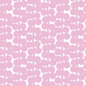 Picnic Season - abstract string of pearls -  fondant pink - Small