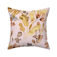 Wild meadow floral watercolor Butter and piglet Jumbo Large