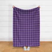 Small scale // Reworked tartan cloth // dark lavender background darl purple and golden textured criss-crossed vertical and horizontal stripes