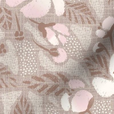 Sakura with East Fork Piglet pink- large scale - 18"x36" fabric / 24"x48" wallpaper