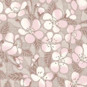 Sakura with East Fork Piglet pink- large scale - 18"x36" fabric / 24"x48" wallpaper