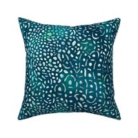 Whale shark skin - ocean green animal print 