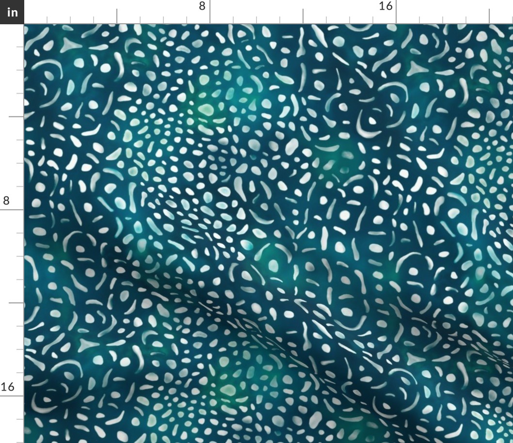 Whale shark skin - ocean green animal print 