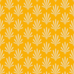 (L) Leave pattern in marigold