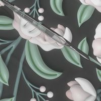 White Anemones | Charcoal