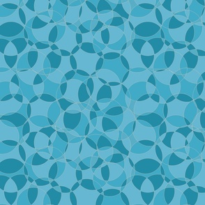 blue squiggles mosaic