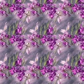 2368 mini - abstract purple freesias