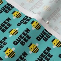 (small scale) Queen Bee - teal - LAD23