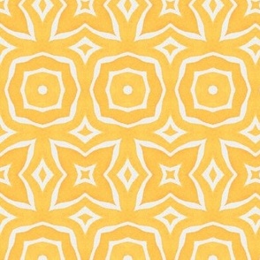 Yellow and White Watercolor Geometric