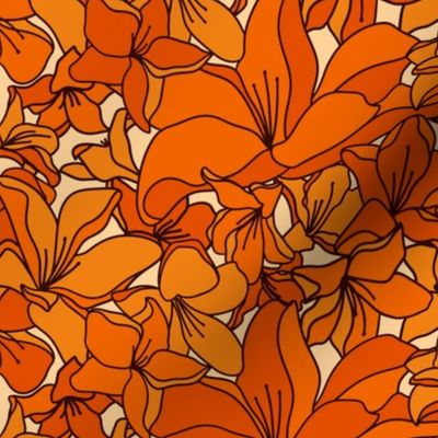 Optimistic Flowers (21") - orange (ST2022OF)