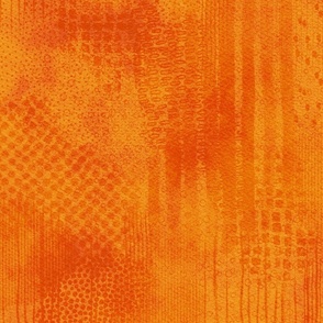 marigold abstract texture - petal solids coordinate - orange textured wallpaper and fabric