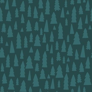 Camping Forest - Dark Teal