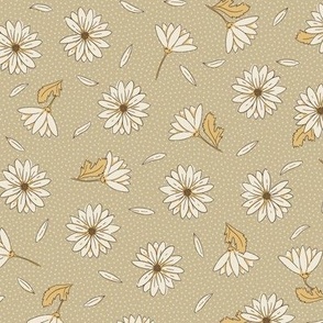 Loves Me Daisy Dot | Antique Gold | Cottage