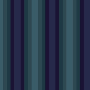 VARIEGATED DECO - TEAL AND BLUE