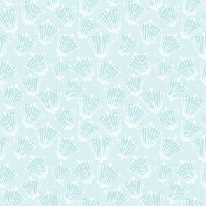 Abstract Floral Cascade in Light Blue