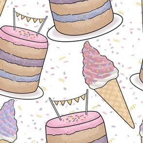 Cake and Ice Cream Birthday Party