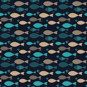 nautical fish pattern