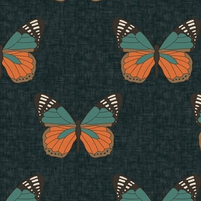 Butterfly navy  { X large}