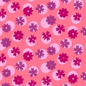 flowers & dots pink 