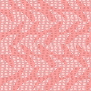 sirena - mosaic waves - coral pink