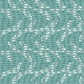 sirena - mosaic waves - lagoon teal