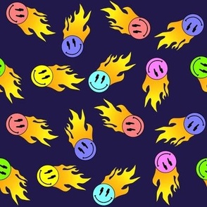 Smileys with Comet Tail