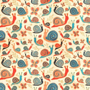 snails red _ turquoise