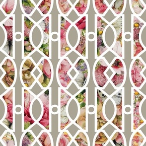 TRELLIS FLOWERS - TRELLIS GATE COLLECTION (STONE)
