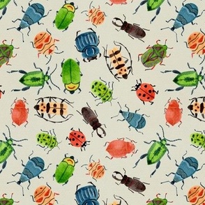 Colourful Beetles - Canvas