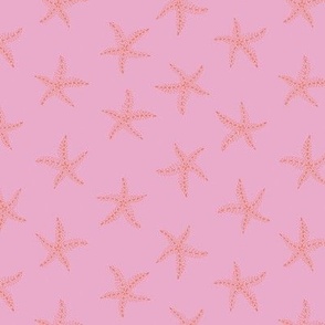 sirena delicate dotty star fish - orchid pink and orange - small