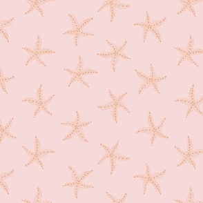 sirena delicate dotty star fish - soft boho coral pink - small