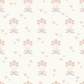 Vintage Floral - Off White , Pale Doogwood , small-scale