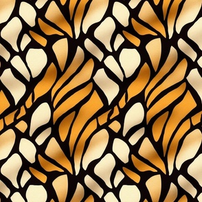 Safari Style Elegant And Fashionable Stylized Animal Print Pattern Smaller Scale