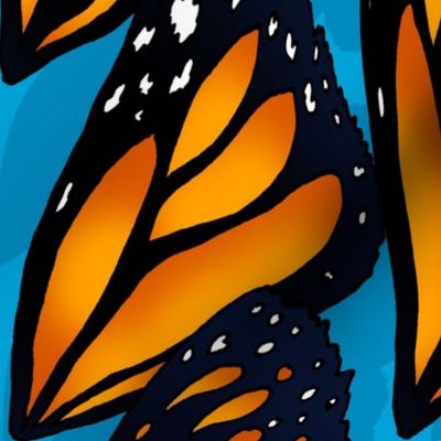 Distorted Monarch Butterfly Wings (large scale) 