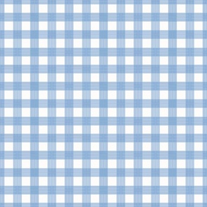 Large gingham weave-sky