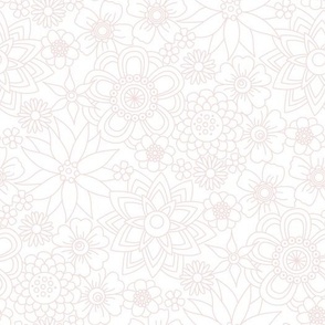 Mellow Meadow (White and Piglet Pink)