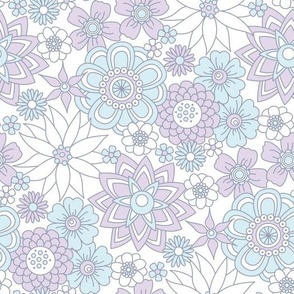 Mellow Meadow (Lilac and Baby Blue)